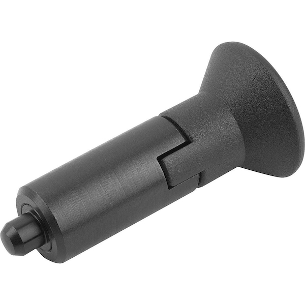 Indexing Plunger W Locking Slot Size:1, Form:M, Steel Hardened, Comp: Plastic Comp:Black Ral7021